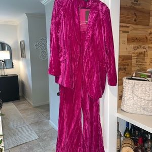 Nasty Gal Two Piece Fuchsia Pink Set